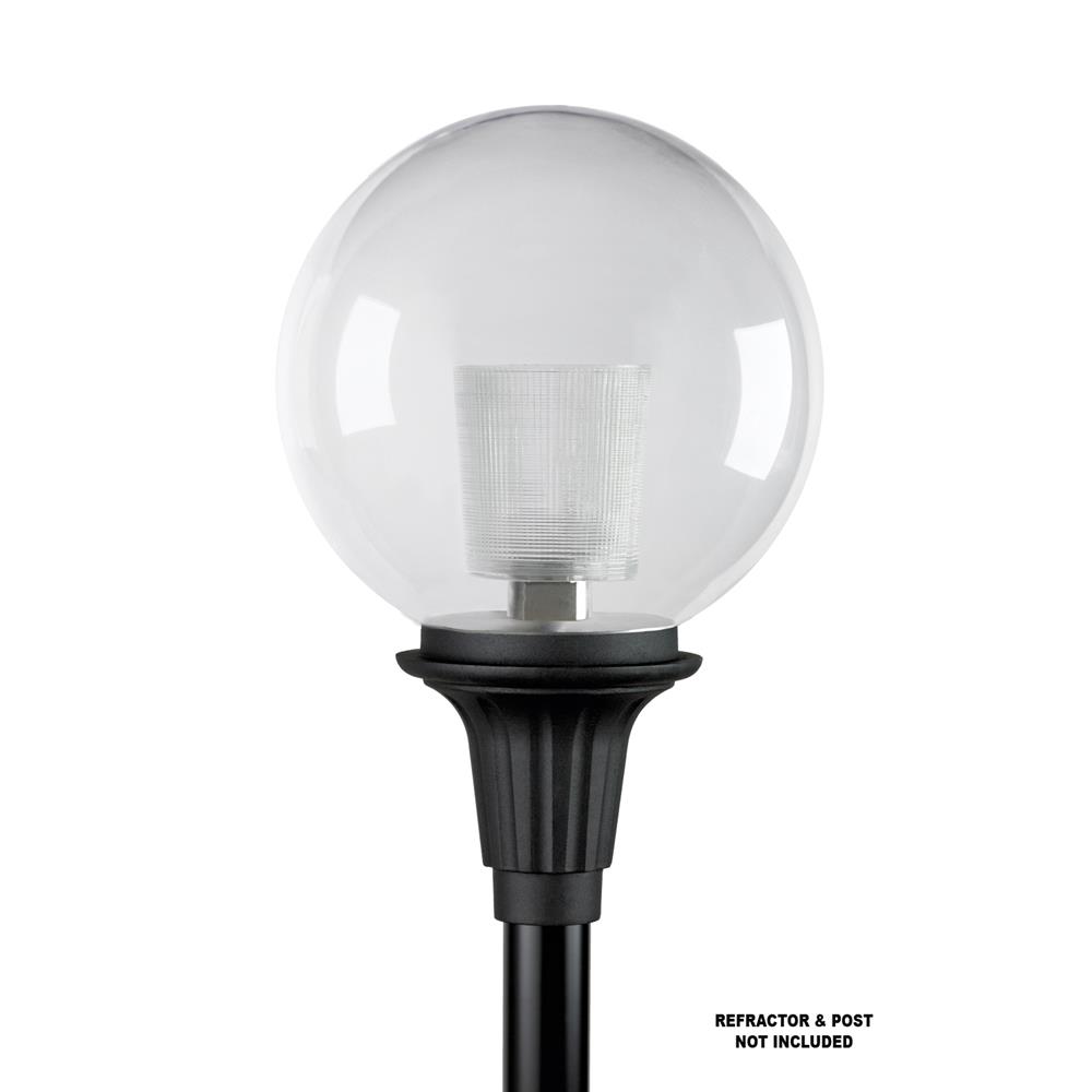 Wave Lighting C8024TC-WH Commercial Park Place Series Globe Post Light in White
